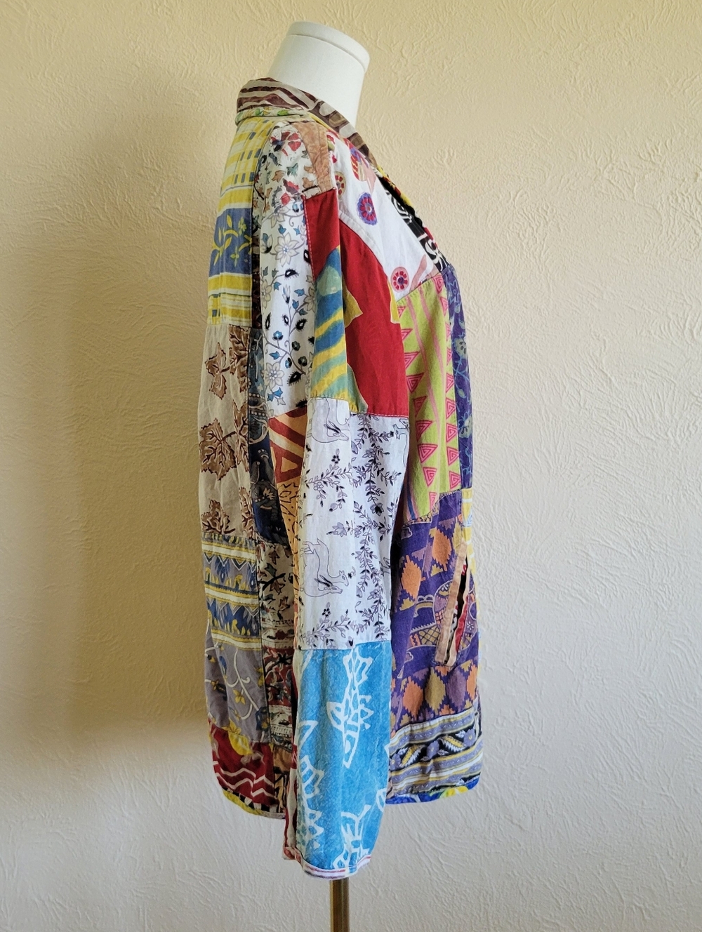 Sacred Threads | Multicolor Patchwork Jacket - Picture 6 of 9